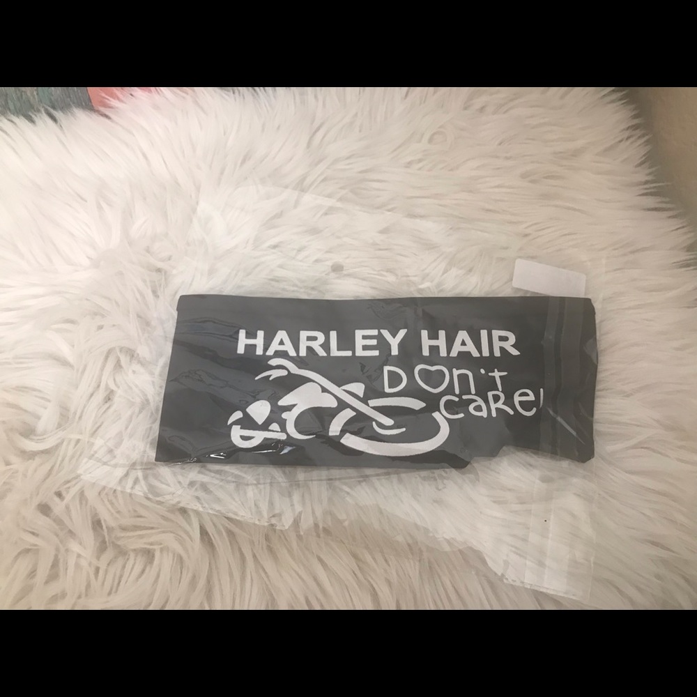 Headband  “ Harley Hair Don’t Care “ Black - Picture 3 of 5
